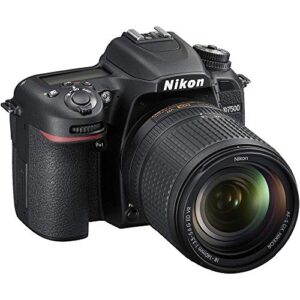 Nikon D7500 DSLR Camera with 18-140mm Lens (1582) + 64GB Memory Card + Case + Corel Photo Software + EN-EL 15 Battery + Card Reader + HDMI Cable + Cleaning Set + Flex Tripod + Memory Wallet (Renewed)