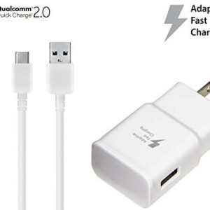 Works for Galaxy A32 5G OEM Adaptive Fast Charger Works for Samsung Galaxy A32 5G 15W with Certified USB Type-C Data and Charging Cable (White 3.3FT 1M Cable)