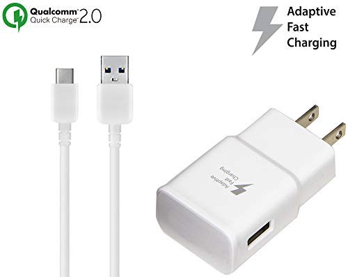 Works for Galaxy A32 5G OEM Adaptive Fast Charger Works for Samsung Galaxy A32 5G 15W with Certified USB Type-C Data and Charging Cable (White 3.3FT 1M Cable)