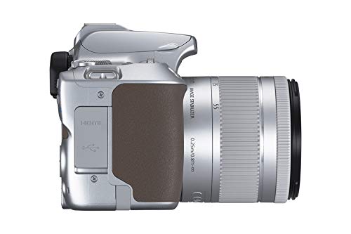 Canon EOS 250D (Rebel SL3) DSLR Camera w/ 18-55mm is STM Lens (Silver) (International Model) (Renewed)