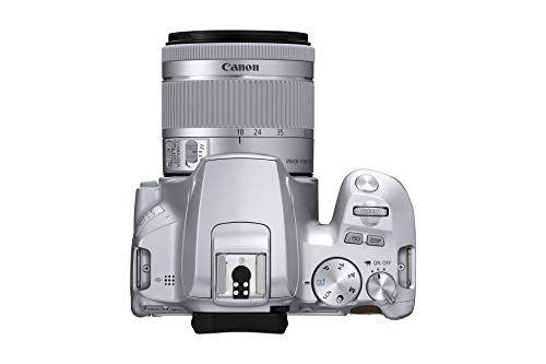 Canon EOS 250D (Rebel SL3) DSLR Camera w/ 18-55mm is STM Lens (Silver) (International Model) (Renewed)