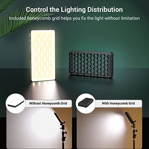 SmallRig Pix M160 RGB Video Light, 12W RGBWW LED Camera Light Panel, 360° Full Color Portable Light for Photography, 3800mh Battery, CRI 95+,TLCI 98, for Vlogging, Photo, Video, Aluminum Body – 3157