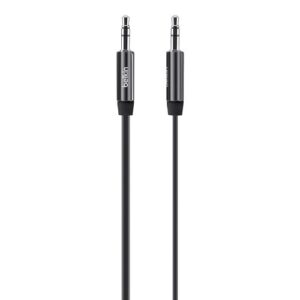 belkin mixit tangle-free aux / auxiliary cable, 3 feet (black) – av10127tt03-blk