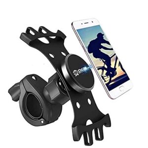 Universal Magnetic Bike, Motorcycle, Mic Stand, Pole, Stroller, Shopping Cart Mount for Cell Phones. Compatible with iPhone, Samsung Galaxy, HTC, Google, etc.