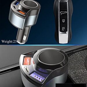 [4IN1&QC3.0] Cigarette Lighter Splitter Adapter, Car USB Charger Adapter Multi Port [with QC3.0/Type-C/3.1A], 12V-24V Car Adapter Compatible with iPhone 14/13/12/11/XS/XR/8/7,iPad,Samsung,Dash Cam etc