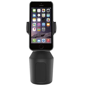 Belkin Car Cup Mount - Car Cup Mount For Phone - Phone Car Mount - Phone Stand - Phone Grip - Car Phone Holder Mount Compatible with iPhone, Samsung, Nokia, & Other Smartphones - Black