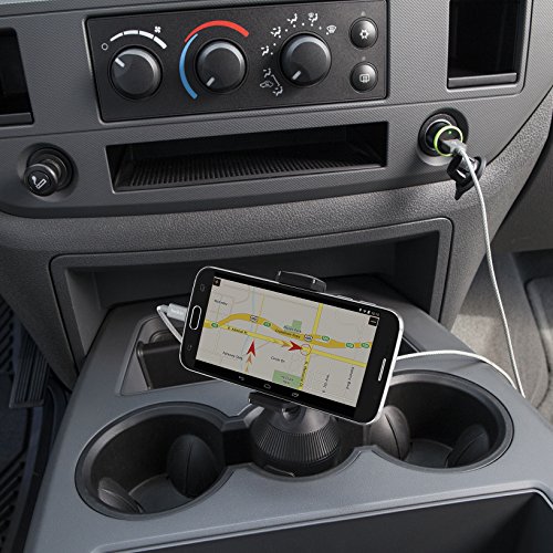 Belkin Car Cup Mount - Car Cup Mount For Phone - Phone Car Mount - Phone Stand - Phone Grip - Car Phone Holder Mount Compatible with iPhone, Samsung, Nokia, & Other Smartphones - Black