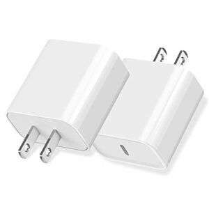 iphone 14 13 fast charger block,usb c wall charger 2pack 20w pd fast charging block type c charger brick power adapter plug box apple chargers for iphone 14 pro max/14 plus/13 pro/12 pro/airpods/ipad