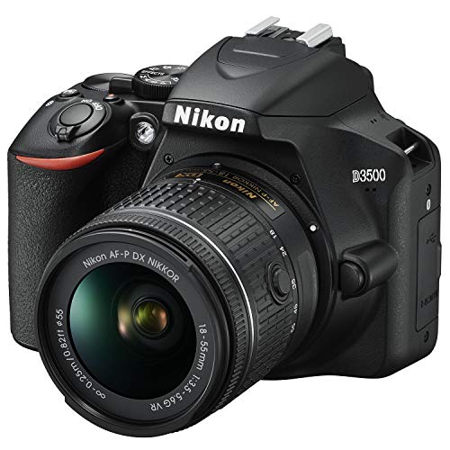 Nikon D3500 24.2MP DSLR Camera w/AF-P 18-55mm VR Lens & 70-300mm Dual Zoom Lens (1588B) – (Renewed)