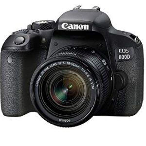 Canon EOS 800D Digital SLR with 18-55 is STM Lens Black (International Model No Warranty)