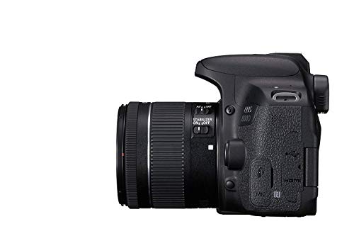 Canon EOS 800D Digital SLR with 18-55 is STM Lens Black (International Model No Warranty)