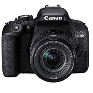 Canon EOS 800D Digital SLR with 18-55 is STM Lens Black (International Model No Warranty)