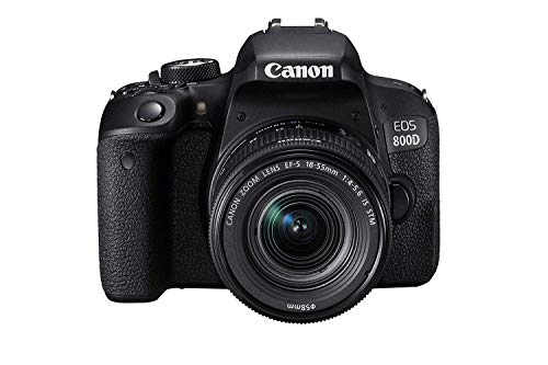 Canon EOS 800D Digital SLR with 18-55 is STM Lens Black (International Model No Warranty)