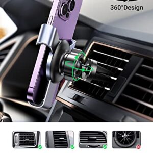 UGREEN Car Vent Phone Mount Gravity Phone Holder Car Air Vent Clip Mount Auto Lock Compatible with iPhone 14 Pro Max 14 Plus, iPhone 13 12 11 Pro Max XR XS 8 7 Plus SE, Samsung Galaxy S22 Smartphone