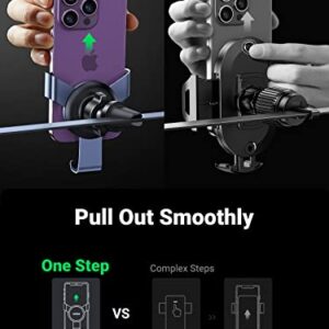 UGREEN Car Vent Phone Mount Gravity Phone Holder Car Air Vent Clip Mount Auto Lock Compatible with iPhone 14 Pro Max 14 Plus, iPhone 13 12 11 Pro Max XR XS 8 7 Plus SE, Samsung Galaxy S22 Smartphone