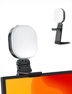 viozon glow led streaming light, rechargeable portable, video conference light, angle&brightness&color temp adjustable, 3000k-7200k,cri≥90, suitable for monitor, laptop, zoom,broadcast,vlog