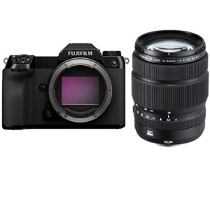 fujifilm gfx50s ii medium format camera body with gf 32-64mm f/4 r lm wr wide-angle zoom lens