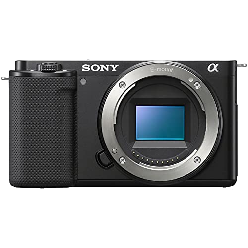 Sony ZV-E10 Mirrorless Alpha APS-C Interchangeable Lens Vlog Camera Body ILCZV-E10/B Black Bundle with Deco Gear Photography Case + Photo Video Software + Compact Tripod & Accessories Kit