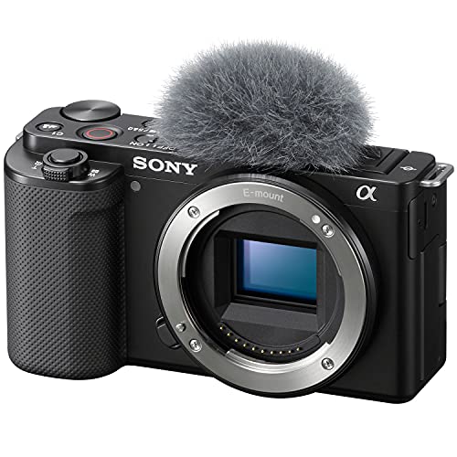 Sony ZV-E10 Mirrorless Alpha APS-C Interchangeable Lens Vlog Camera Body ILCZV-E10/B Black Bundle with Deco Gear Photography Case + Photo Video Software + Compact Tripod & Accessories Kit