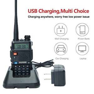 Baofeng Battery Charger 100v-240v with US Adapter +1USB Charger Cable for DM-5R UV-5R UV-5RA UV-5RE BF-F8HP UV-5X3 UV-R3 V2+ Plus Series Two-Way Radio Walkie Talkie