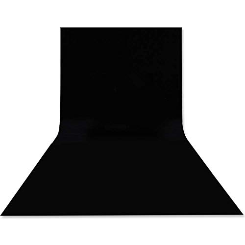 Hemmotop 10 x 12ft Black Backdrop Background Black Backdrop Screen for Photography Black Photo Backdrop Cloth for Photo Video Studio and Televison