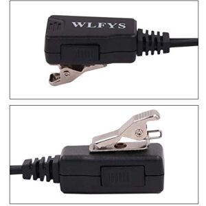 Wlfys Radio Earpiece for Motorola with Mic Acoustic Tube Headset Walkie Talkie CLS1110 CP110 CP200 GP300 GP2000