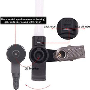 Wlfys Radio Earpiece for Motorola with Mic Acoustic Tube Headset Walkie Talkie CLS1110 CP110 CP200 GP300 GP2000