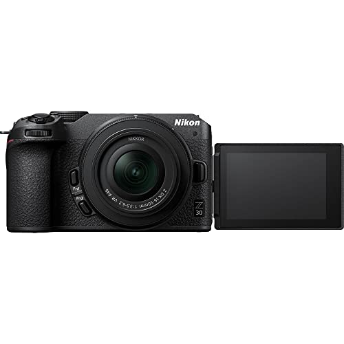 Nikon Z30 Mirrorless Digital Camera (Body Only) (1737) INTL Model with 64GB Extreme PRO Card + EN-EL25 Extra Battery + Photo Editing Software + Camera Bag + Cleaning Kit + More (Renewed)