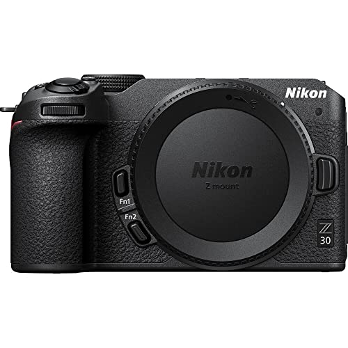 Nikon Z30 Mirrorless Digital Camera (Body Only) (1737) INTL Model with 64GB Extreme PRO Card + EN-EL25 Extra Battery + Photo Editing Software + Camera Bag + Cleaning Kit + More (Renewed)