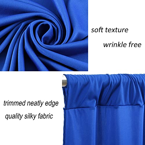 10x10 Royal Blue Backdrop Curtain for Parties Wrinkle Free Blue Photo Curtains Backdrop Drapes Fabric Decoration for Wedding Birthday Party Baby Shower 5ft x 10ft,2 Panels