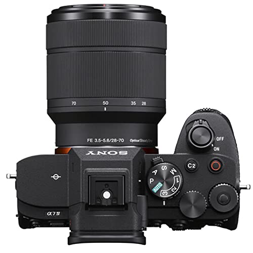 Sony a7 IV Mirrorless Camera with 28-70mm Lens + LED Always on Light + 128GB Memory, Filters, Case, Tripod + More (32PC Bundle Kit)