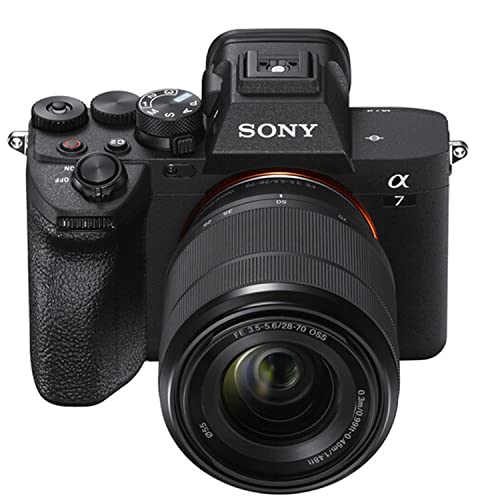 Sony a7 IV Mirrorless Camera with 28-70mm Lens + LED Always on Light + 128GB Memory, Filters, Case, Tripod + More (32PC Bundle Kit)