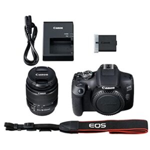 Canon EOS 2000D (Rebel T7) DSLR Camera w/EF-S 18-55mm F/3.5-5.6 Zoom Lens + 64GB Memory + Back Pack Case + Tripod, Lenses, Filters, & More (28pc Bundle)