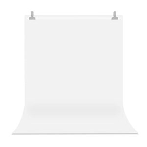 selens 3.3×6.5ft/1x2m white pvc backdrop for photography, pvc matte vinyl seamless background non-reflection for photo studio background screen television video recording