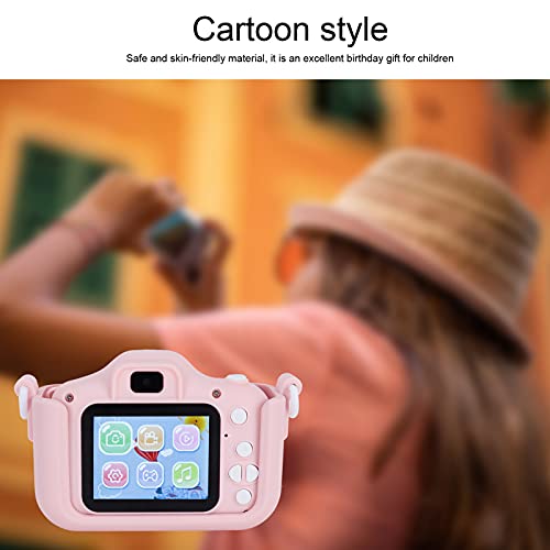 FASJ Shooting Camera, 40MP Kids Camera Intelligent Focusfree for Photography for Birthday Gift(Pink cat)