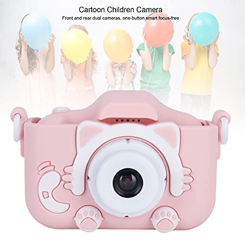 FASJ Shooting Camera, 40MP Kids Camera Intelligent Focusfree for Photography for Birthday Gift(Pink cat)