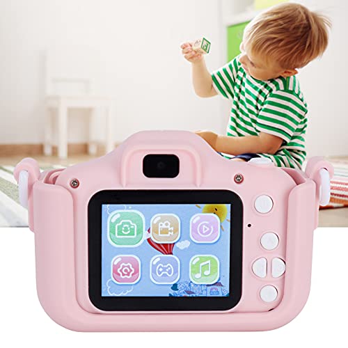 FASJ Shooting Camera, 40MP Kids Camera Intelligent Focusfree for Photography for Birthday Gift(Pink cat)