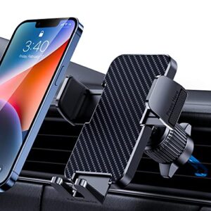 phone mount for car phone holder [thick cases friendly] cell phone holder hands free phone stand for car vent phone mount fit iphone android smartphone cell phone automobile cradles universal