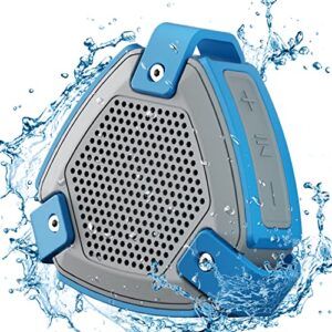 heysong shower speaker, ip67 waterproof bluetooth speaker bluetooth 5.0 with loud sound stereo pairing, 15h playtime，usb-c charge, true wireless stereo for home,outdoors, travel