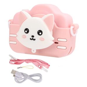 01 02 015 Kids Mini Camera, Kids Digital Camera Cute Plastic 2 Inch Screen 2MP for Gifts(Single Shot Pink)