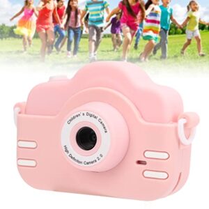 01 02 015 Kids Mini Camera, Kids Digital Camera Cute Plastic 2 Inch Screen 2MP for Gifts(Single Shot Pink)