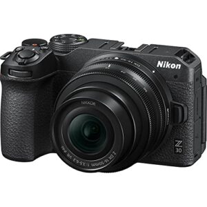 Nikon Z30 Mirrorless Digital Camera with 16-50mm Lens (1749) Bundle with 64GB Extreme PRO Card + EN-EL25 Extra Battery + Corel Photo Software + Camera Bag + Cleaning Kit + More