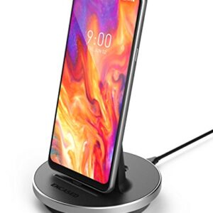 Encased Type C Charger Stand Compatible with LG Smartphones, USB-C Quick Charging Desktop Dock w/ 5FT Power Cable (V60,V50 ThinQ, Velvet G7/G8/Stylo 5/6, ac Adapter Sold Separately)