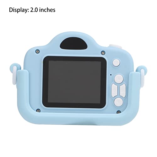 01 02 015 Kids Mini Camera, Kids Digital Camera Cute Plastic 2 Inch Screen 2MP for Gifts(Single Shot Blue)