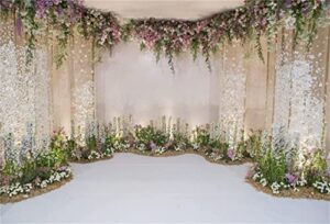 csfoto 10x7ft wedding backdrop for cradle ceremony backdrop for proposal flowers curtain wedding ceremony banner bridal shower background mother’s day backdrop floral marriage backdrop