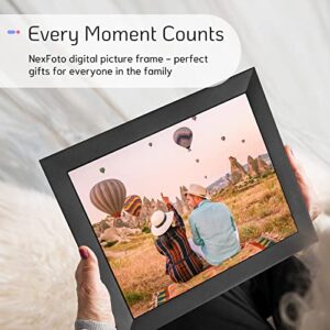 NexFoto 32GB Large 15 inch Digital Picture Frame, Wi-Fi Digital Photo Frame, Wall-Mountable, Instantly Share Photos Videos via App or Email, Gift for Grandparents