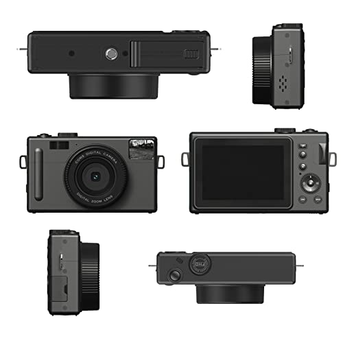 Mirrorless Digital Camera, 8M HD CMOS 1920x1080 24M 16X Digital Single Micro Camera with USB Cable for Outdoor