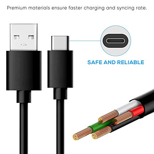 USB Type C Wall Charger Charging Cable Cord Fit for Motorola G Power (2020/2021/2022), G Stylus (2020/2021/5G), Moto One 5G/One 5G UW Ace, Edge/Edge+, G200 G100 G41 G71 G60s E20 G30 G10 G51 Phone