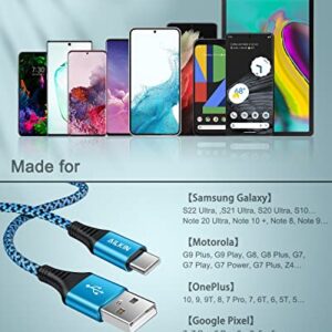 Android Charger, Type C USBC Charging for Samsung Tab A7 Lite S8 Plus, Galaxy S23 S22 Ultra S21+ S21 S20 Fe 5g S10 A32 A12 A42 A02s A03s A53 5g Note 10 Plus, USB Wall Charger Block + 6 Ft USB-C Cable