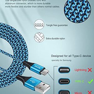 Android Charger, Type C USBC Charging for Samsung Tab A7 Lite S8 Plus, Galaxy S23 S22 Ultra S21+ S21 S20 Fe 5g S10 A32 A12 A42 A02s A03s A53 5g Note 10 Plus, USB Wall Charger Block + 6 Ft USB-C Cable